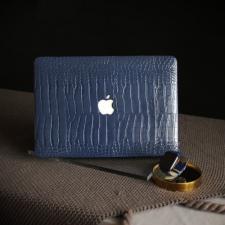 青色MacBook Air 2020ワニ柄PUレザーMacBook pro13インチ ブルー革製MacBook Air 13インチMacBook Pro M1マックブックエアー プロソフトケース人気 おしゃれ 保護 カバー紺色