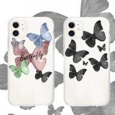 インスタ映え蝶イラスト アイフォン14 Pro Max/11promaxクリアケース全機種対応ソフトiPhone 13 miniケース透明綺麗ちょうちょ イラスト かわいいiPhone 12 Proカバー蝶々ちょうちょうレディース女性