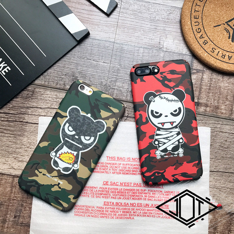 個性的BIGBANG GDクマ 熊iphone6sケース8キャラクターbigbang迷彩アイフォン7plusクランク ベア携帯ジャケット韓国 YGビッグバン