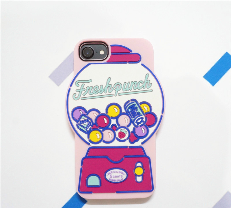 韓国人気インスタ映えinsカプセルトイかわいいキャンディ立体iPhone8ケースiPhone6/6s/7plus/xガシャポン シリコン携帯カバー