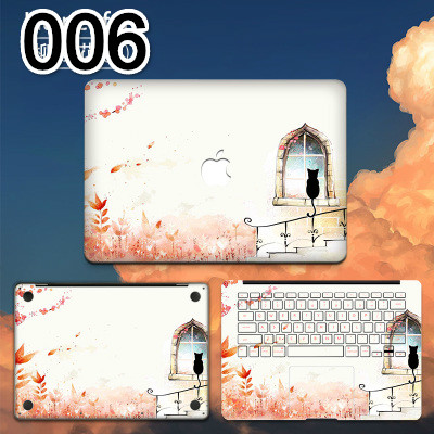 MacBook pro 13シール夢幻デザインステッカーねこ肉球Air Pro Retina 11 12 13 月球スキンシールPro Retina山風景ディスプレイ