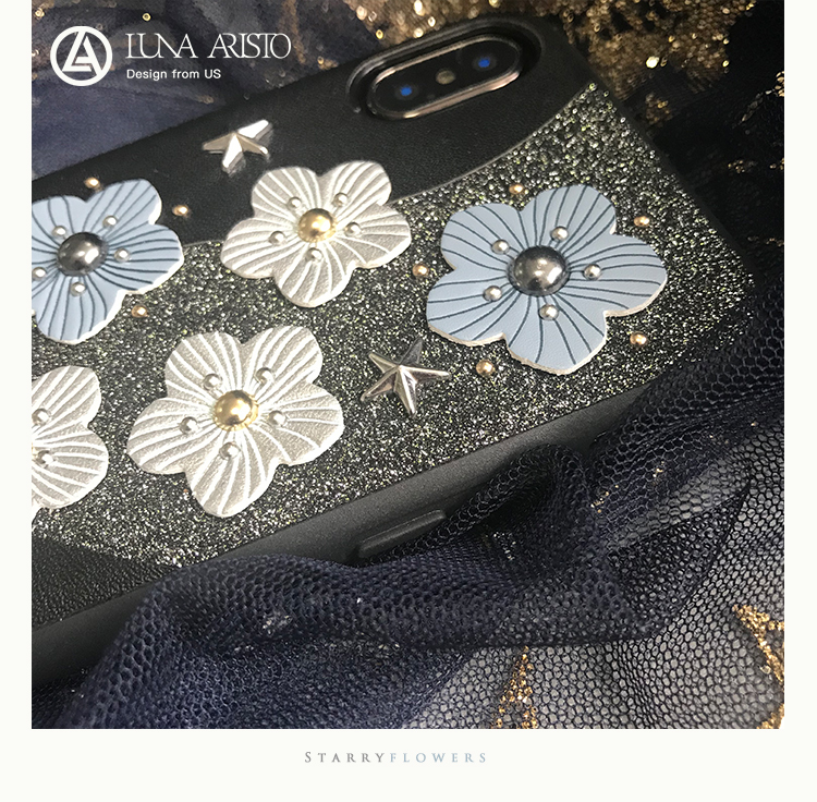 春夏向けピンク色青黒いiPhonexケース綺麗フラワーXS/XS Plus携帯カバー革製レザー女性ソフトアイフォンX