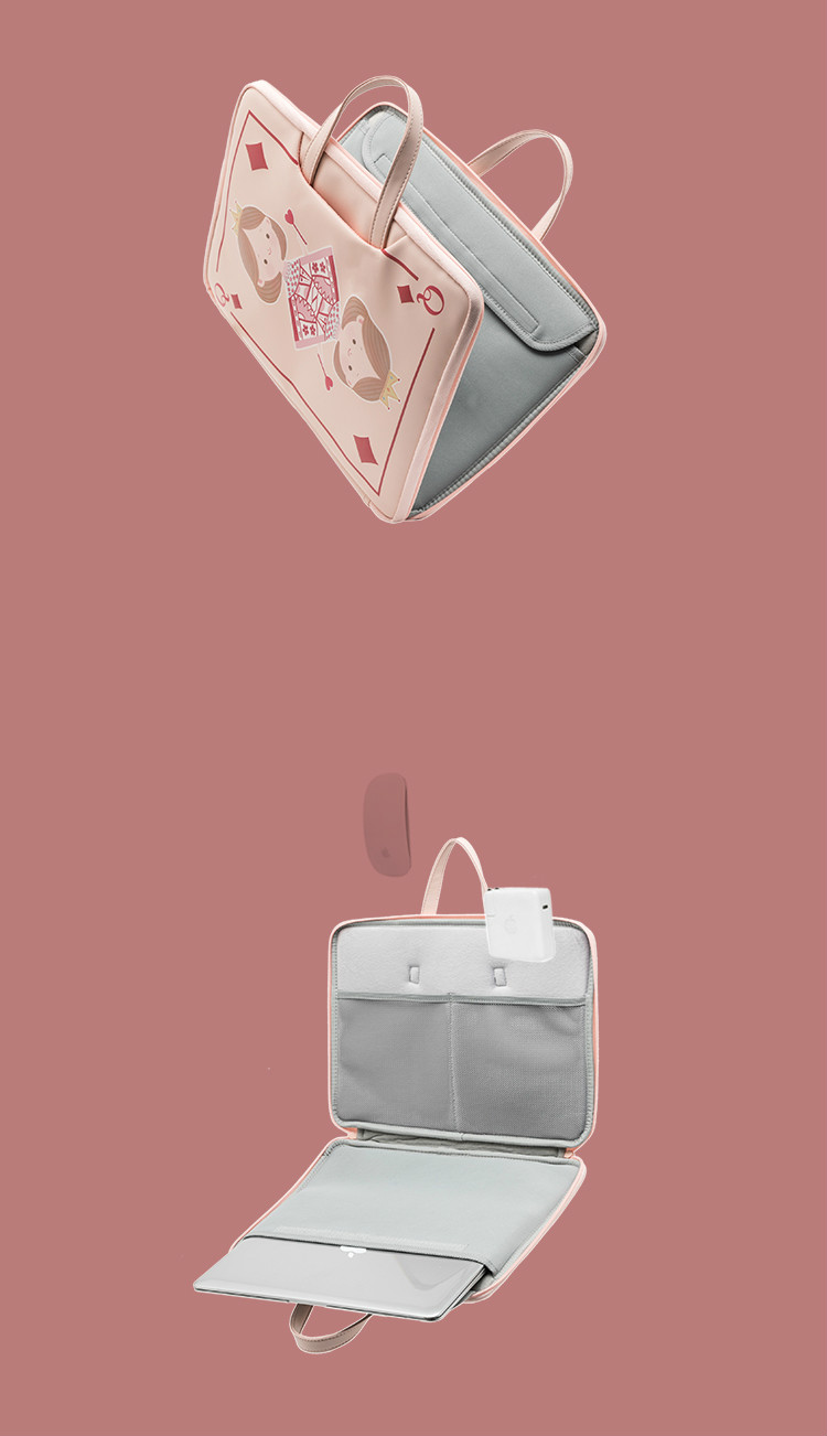 マックブックPC収納バッグカバン タブレットケース13.3インチ15ピンク色インナーケース インナーバッグ