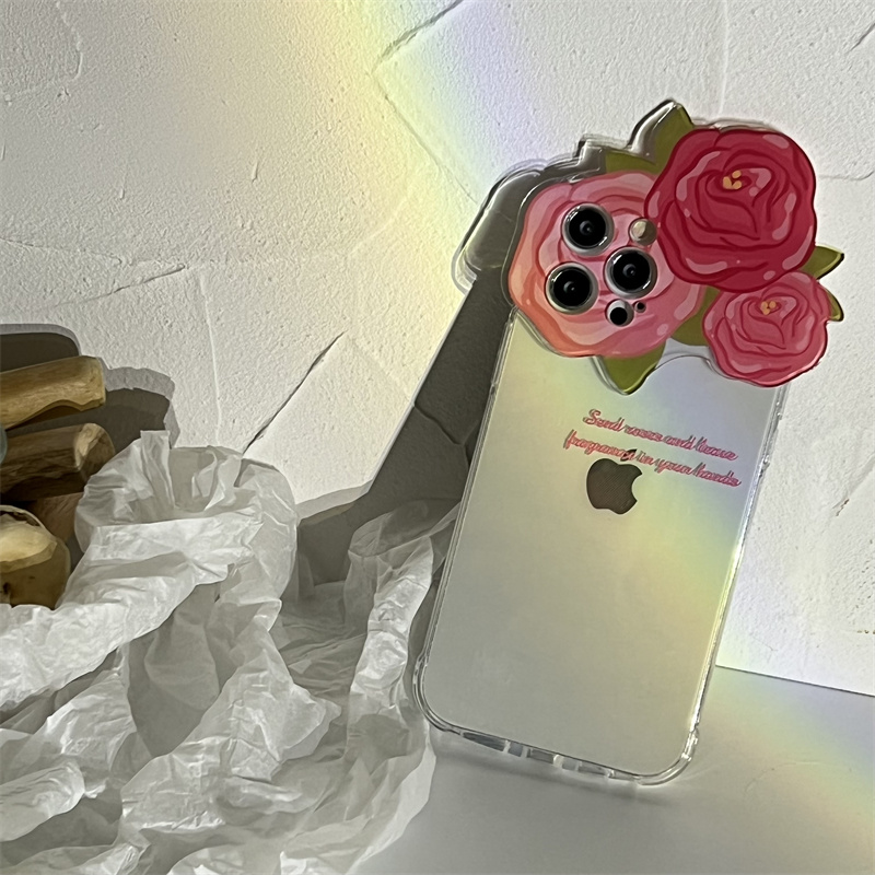 インスタ映え立体花iPhone13Proケース薔薇アイフォン13 Pro Max/12/12miniローズ花